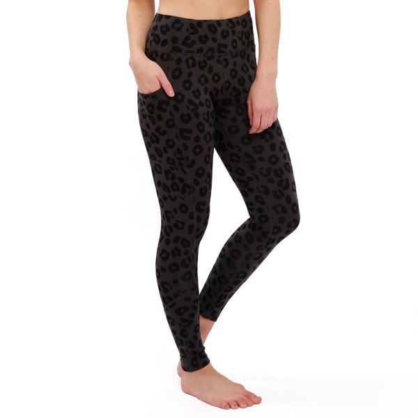Fitkicks- Black Tonal Pattern Leggings Size Xl